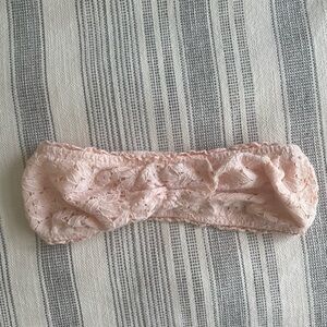 Lace Pink Bandeau Bralette